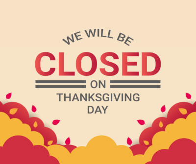 Closed for Thanksgiving