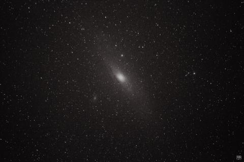 A photo of a distant galaxy.