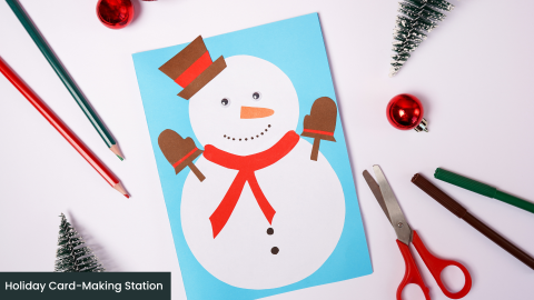 Homemade Snowman Card