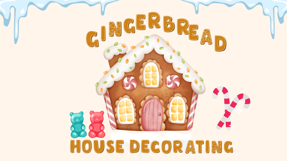 Decorate a gingerbread house